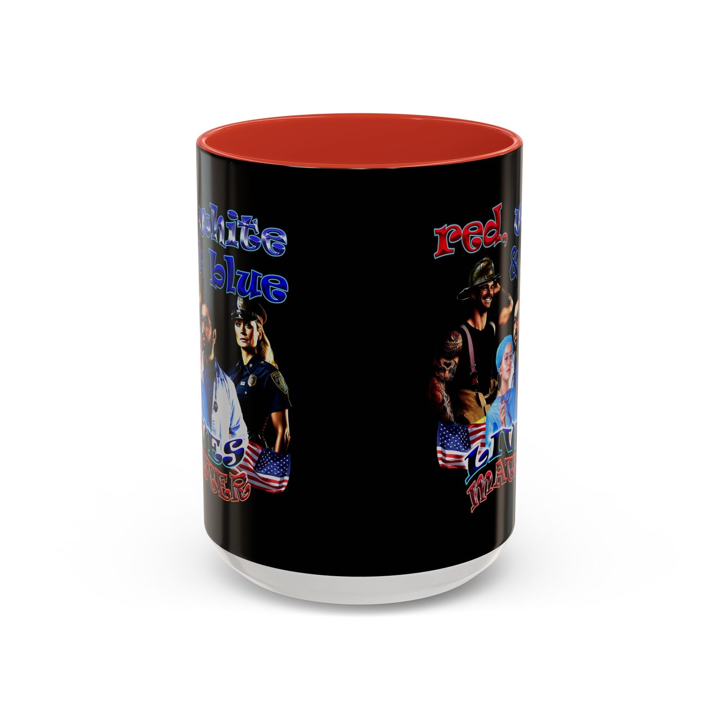 rw&b lives matter - Accent Mug (black)