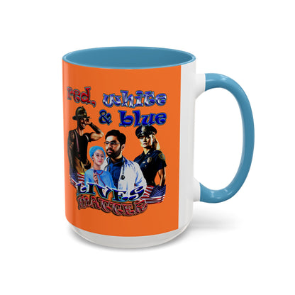 rw&b lives matter - Accent Mug (crusta)