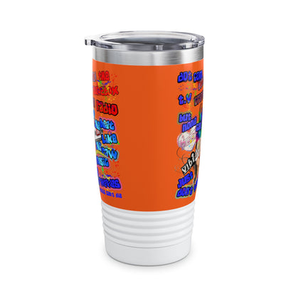 drop the beat - Ringneck Tumbler, 20oz (orange)