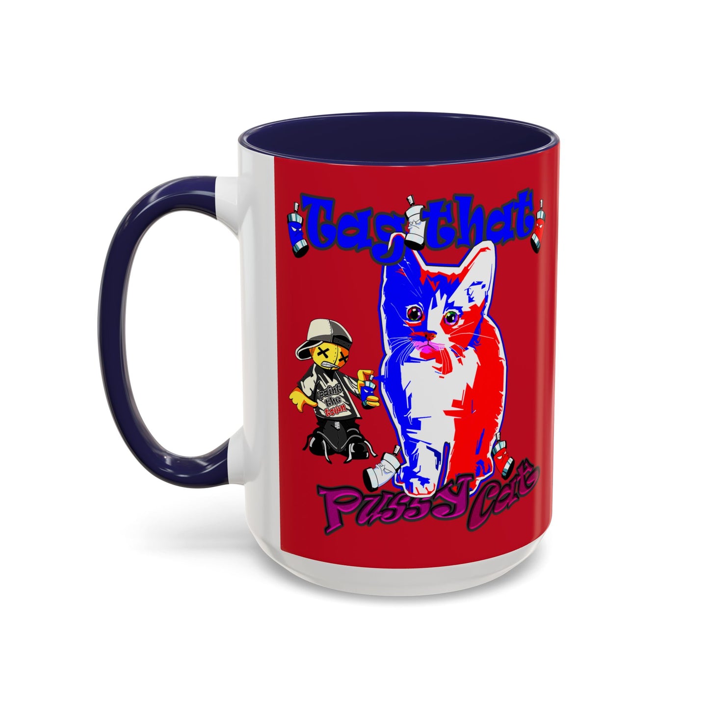 tag that - Accent Mug (dark red)