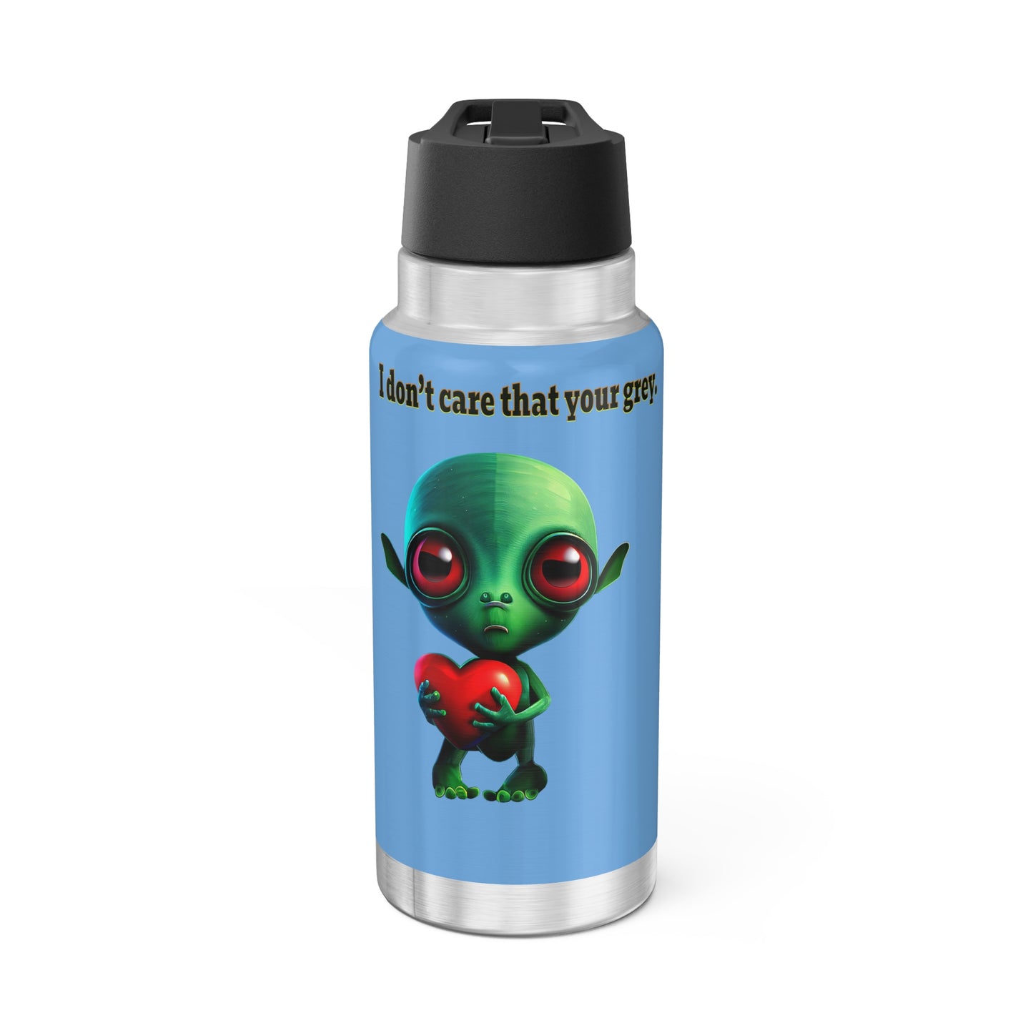 I don't care that your grey - Gator Tumbler, 32oz (light blue)
