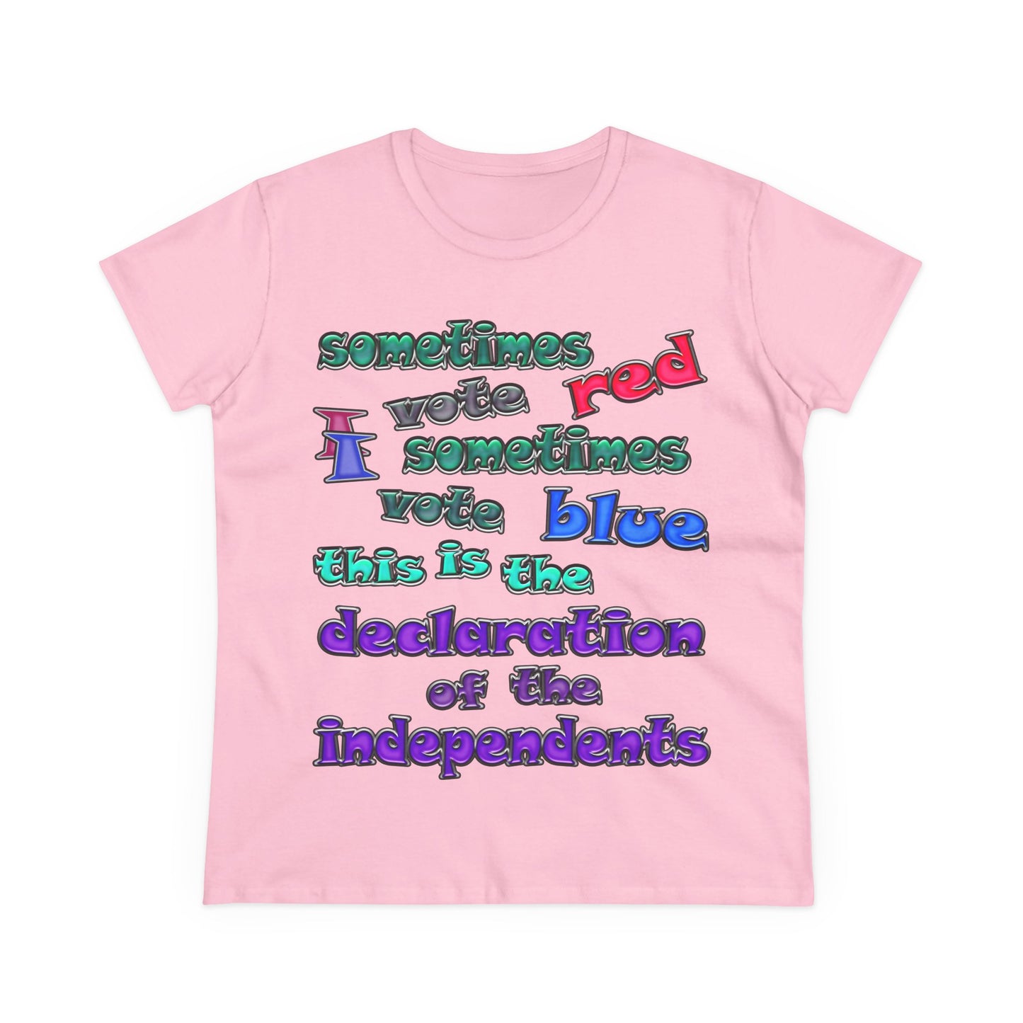 declaration of the independents - Women's Midweight Cotton Tee