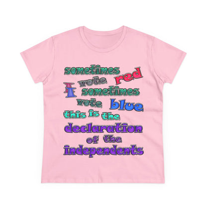 declaration of the independents - Women's Midweight Cotton Tee