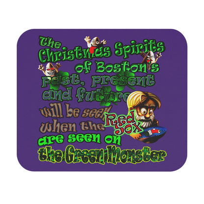 christmas spirits of boston - Mouse Pad (Rectangle) (purple)