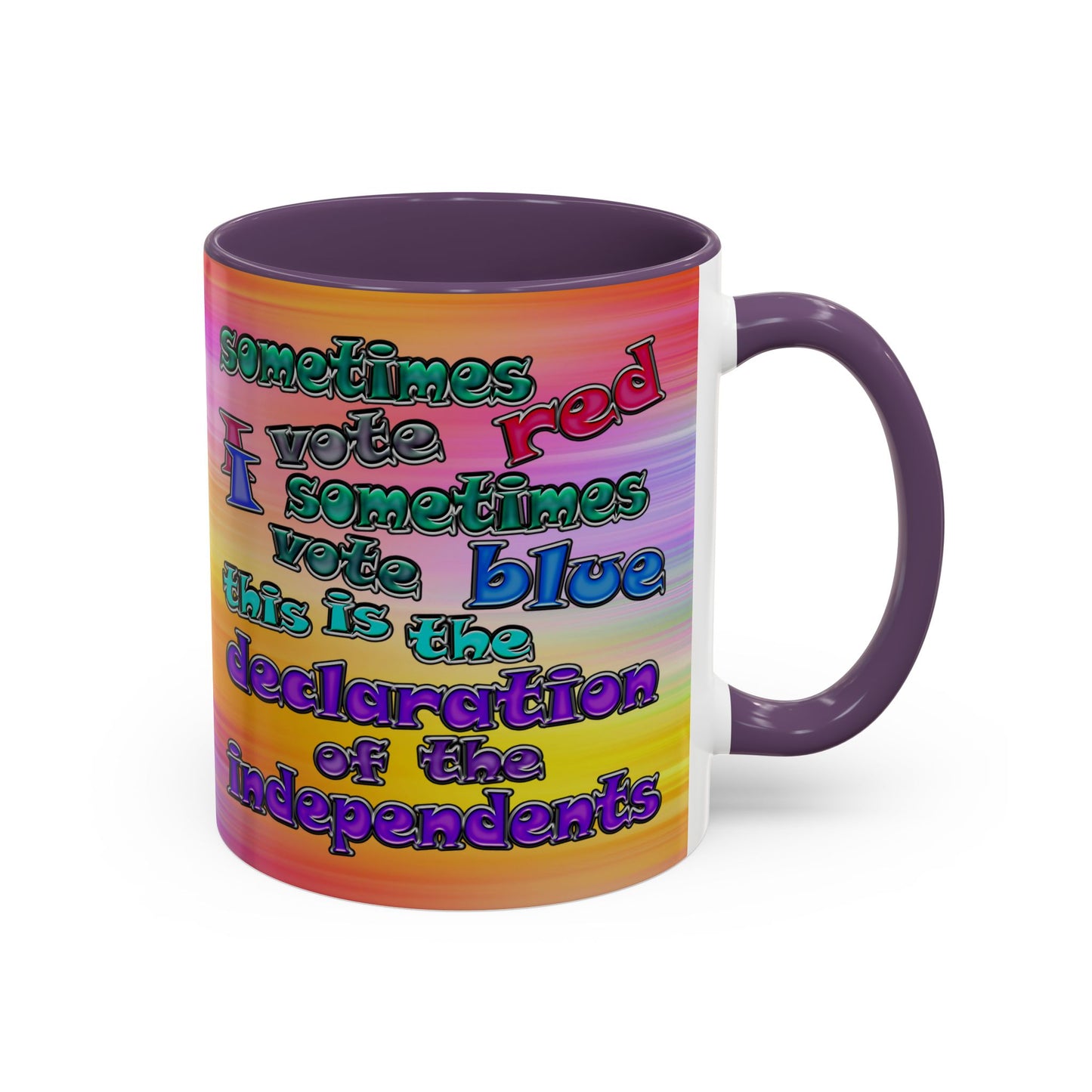 declaration of the independents - Accent Mug (color blur)