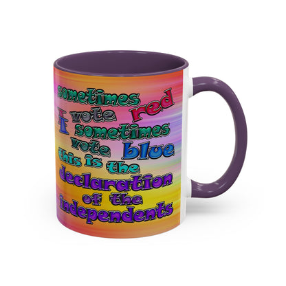 declaration of the independents - Accent Mug (color blur)