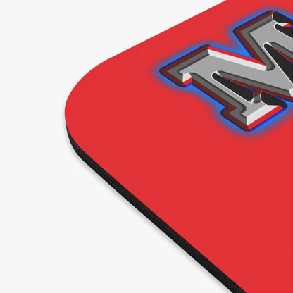 em cee squared - Mouse Pad (Rectangle) (red)
