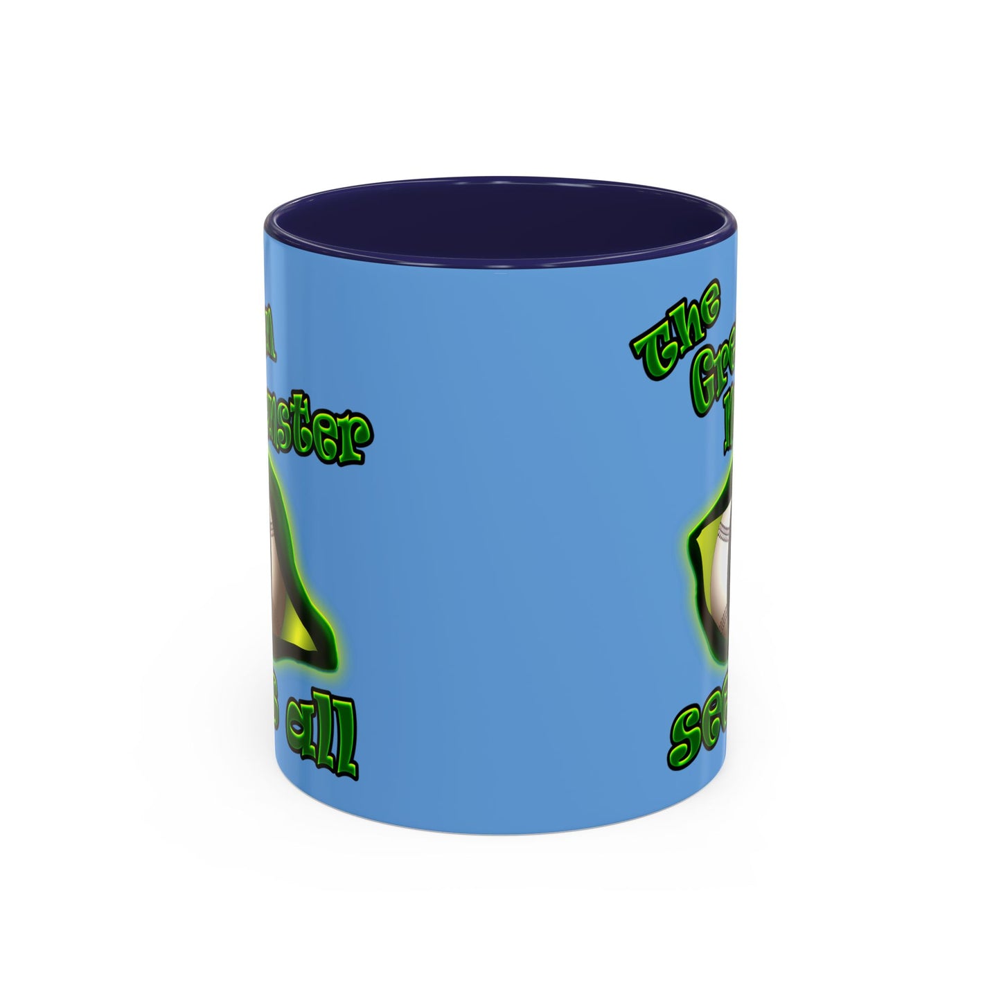 green monster - Accent Mug (light blue)