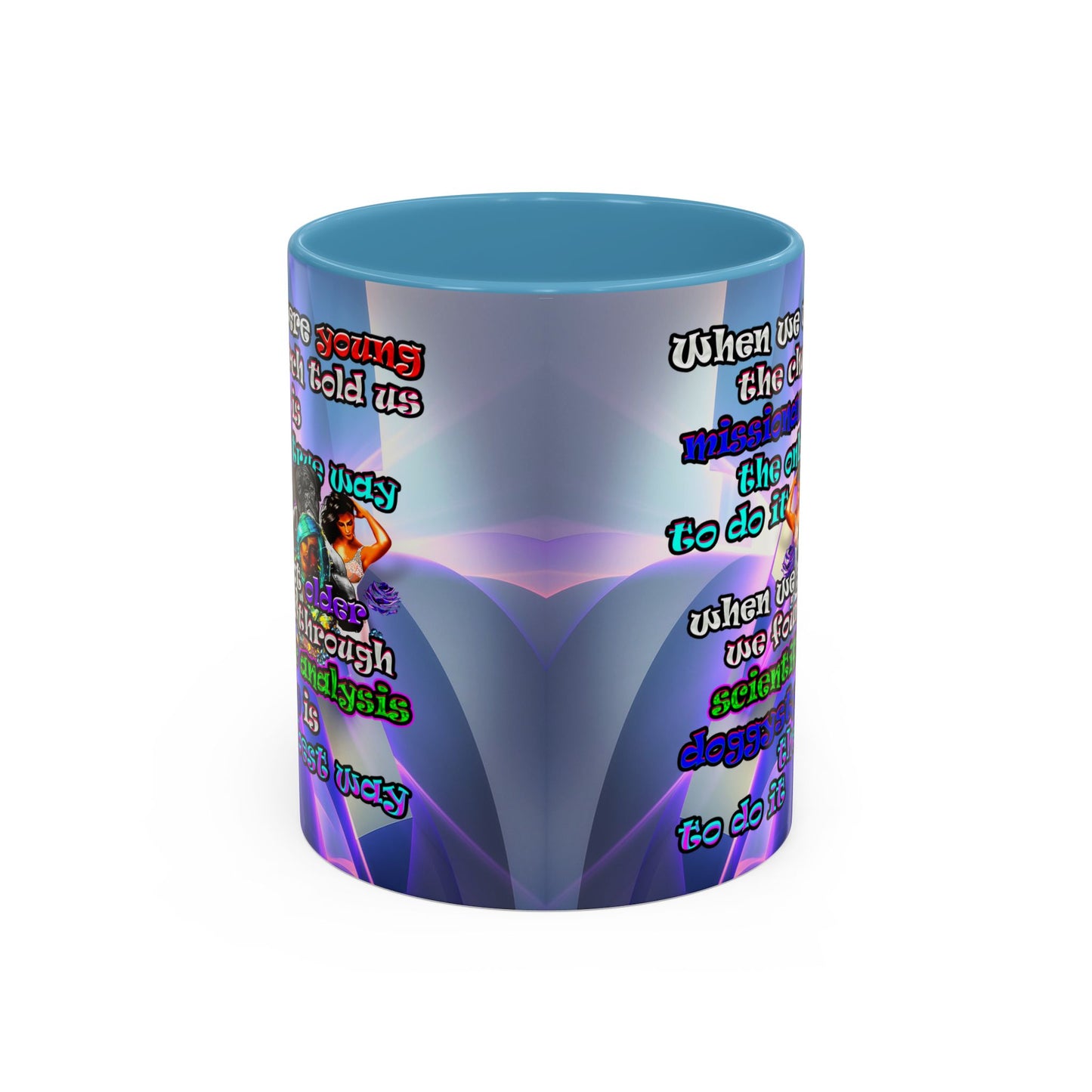 doggystyle - Accent Mug (grey-pink wave)
