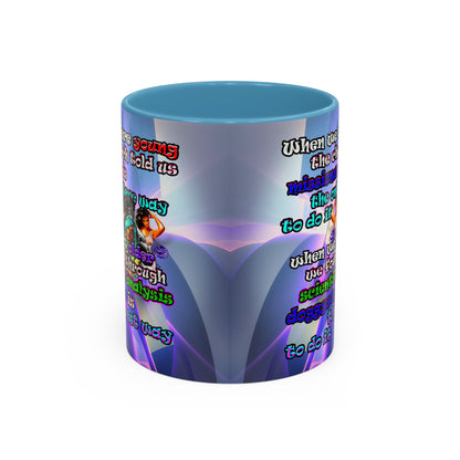 doggystyle - Accent Mug (grey-pink wave)