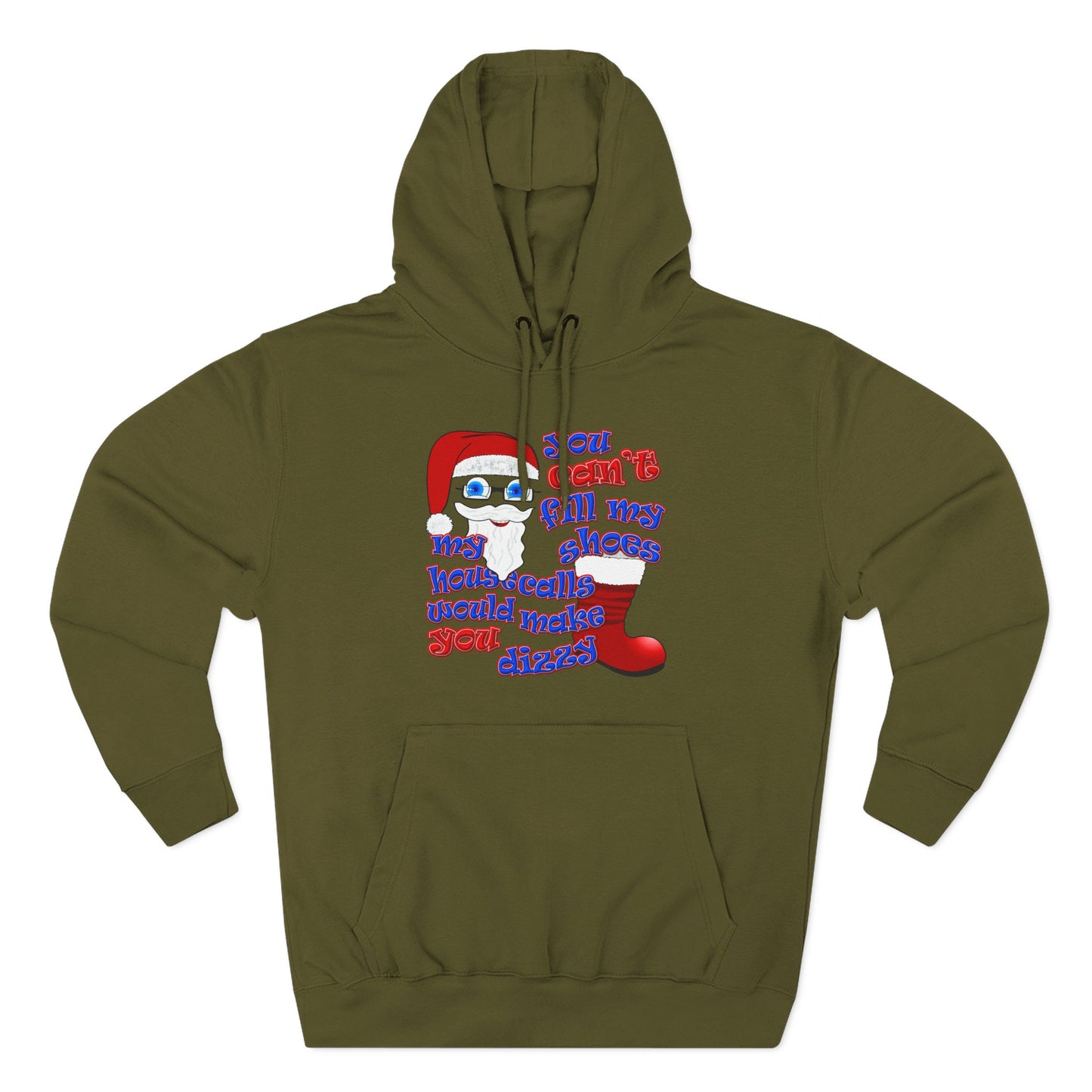 santa's shoes - Three-Panel Fleece Hoodie