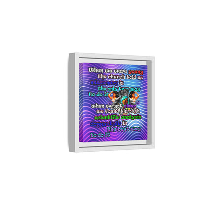 doggystyle - framed canvas art (purple wave)