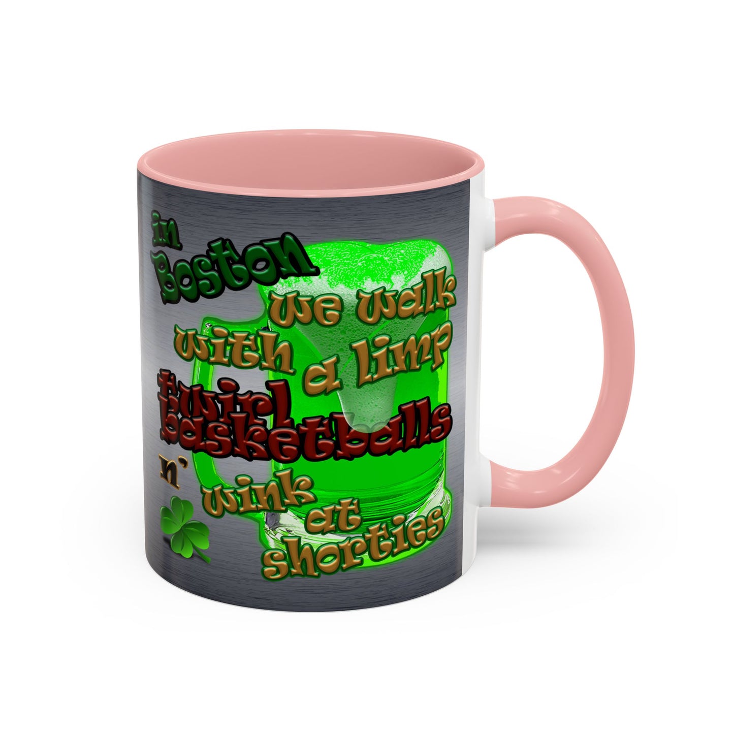 celtics logo - Accent Mug (brushed nickel)