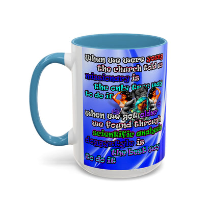 doggystyle - Accent Mug (blue-white wave)