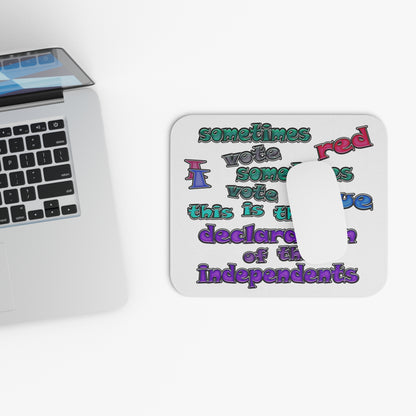 declaration of the independents - Mouse Pad (Rectangle) (white)