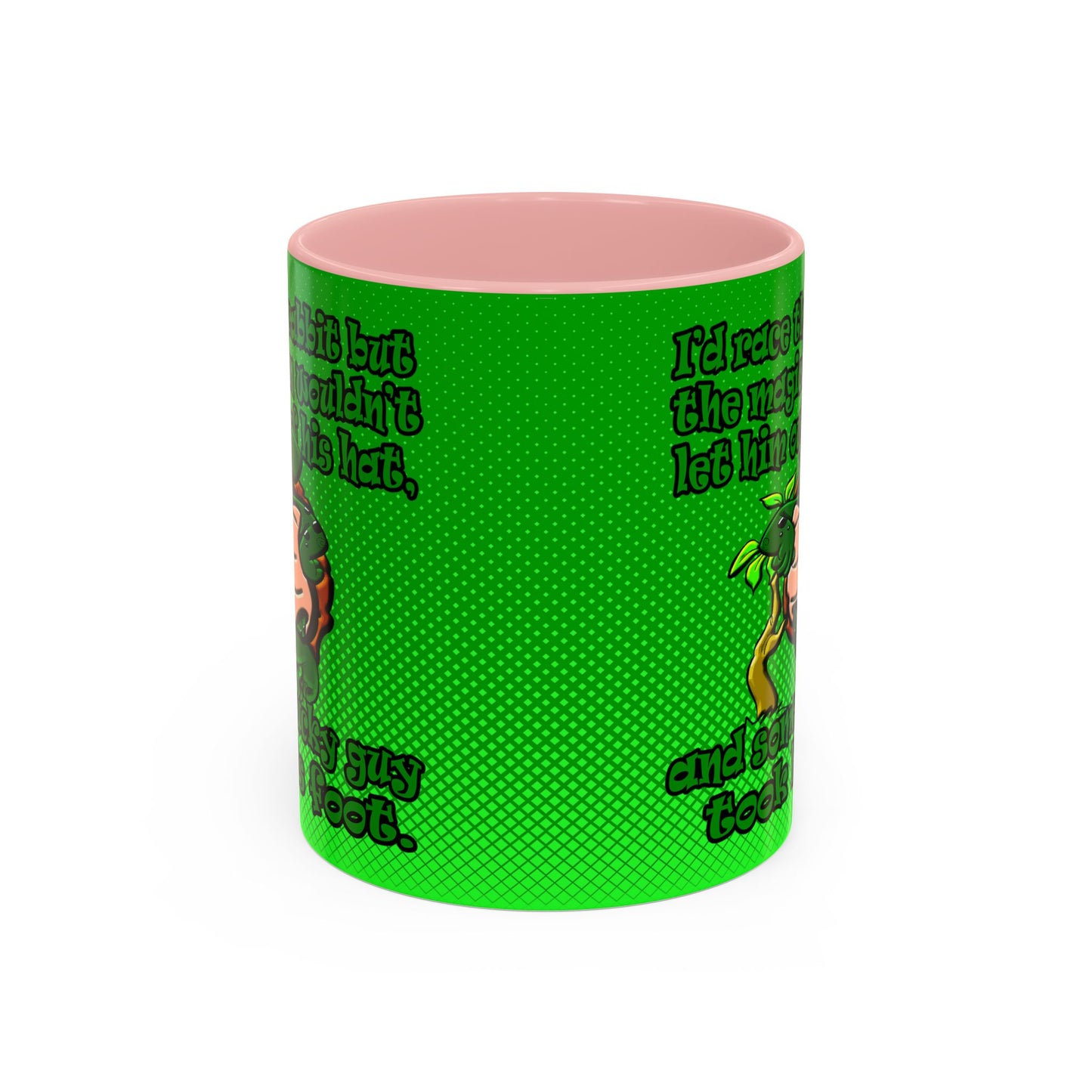 turtle race - Accent Mug (logo green)
