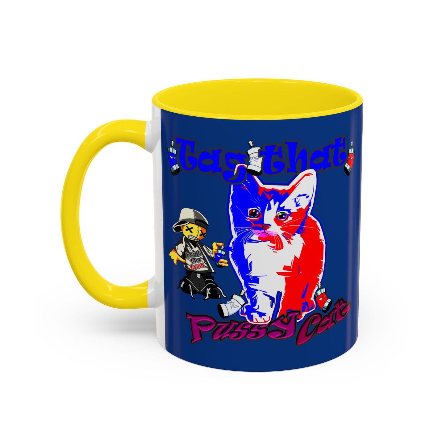 tag that - Accent Mug (dark blue)