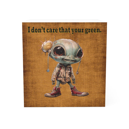 I don't care that your green - note cube (brown papyrus)