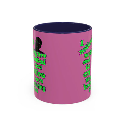 noticed you noticing - Accent Mug (light pink)