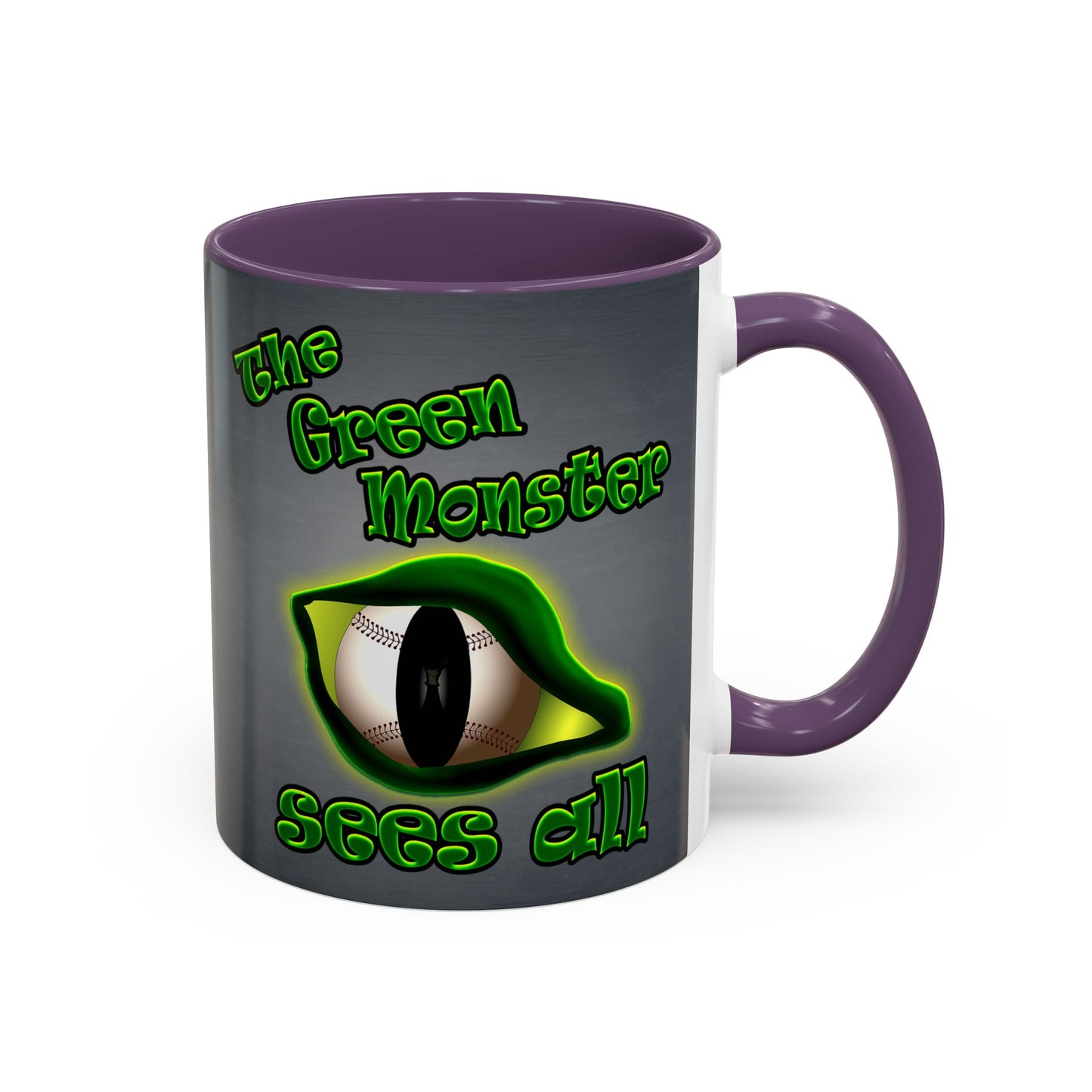 green monster - Accent Mug (grey-light grey)