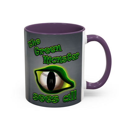 green monster - Accent Mug (grey-light grey)