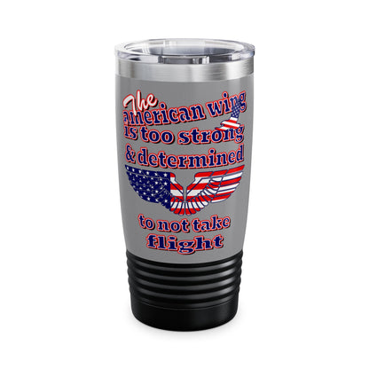american wing - Ringneck Tumbler, 20oz (grey)
