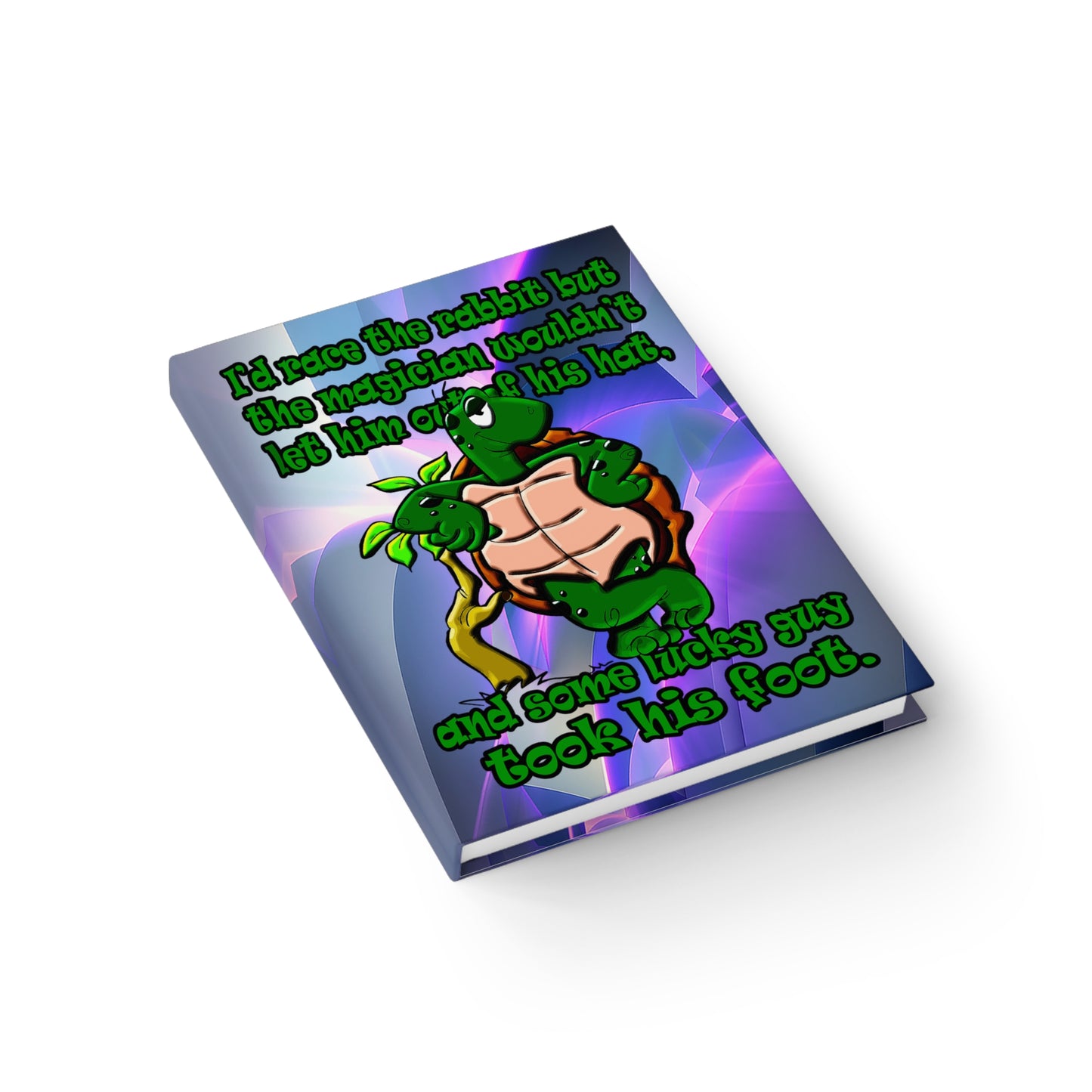 turtle race - journal-blank (grey-pink wave)