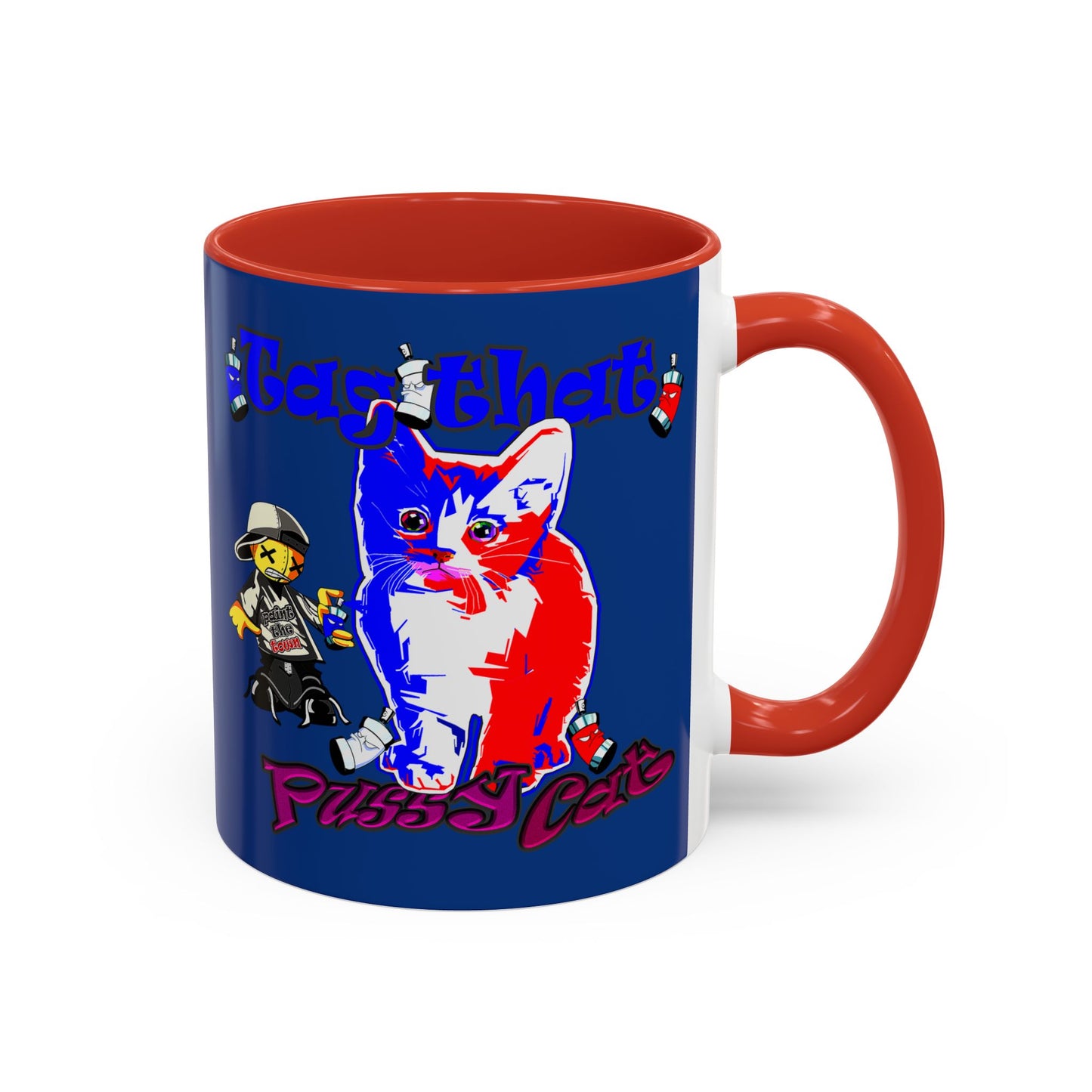 tag that - Accent Mug (dark blue)
