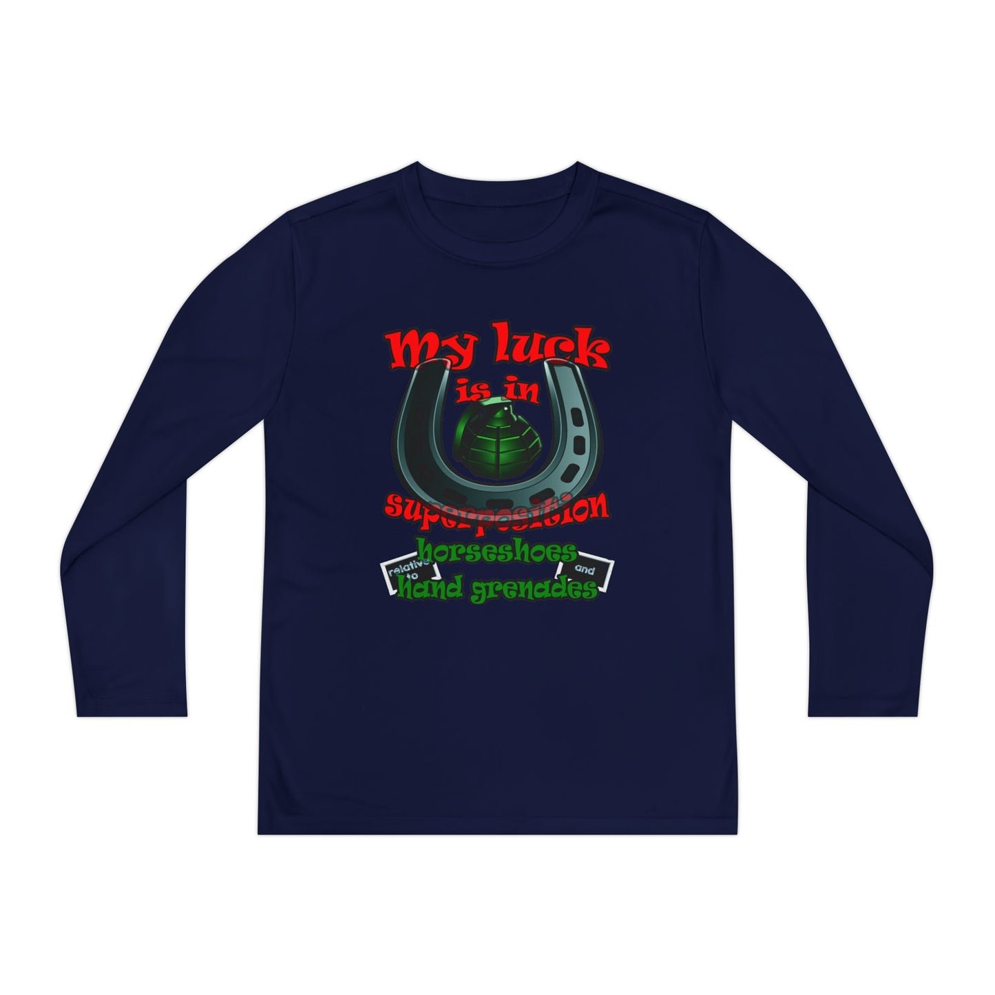 my luck - Youth Long Sleeve Competitor Tee