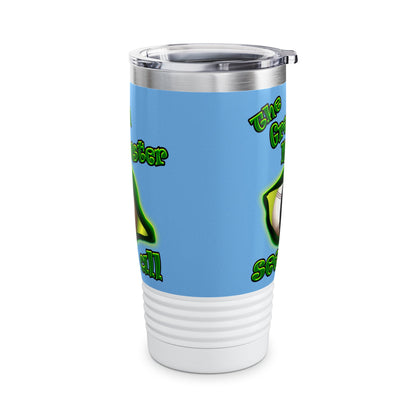 green monster - Ringneck Tumbler, 20oz (light blue)