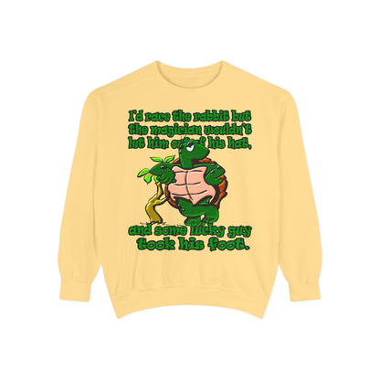 turtle race - Unisex Garment-Dyed Sweatshirt