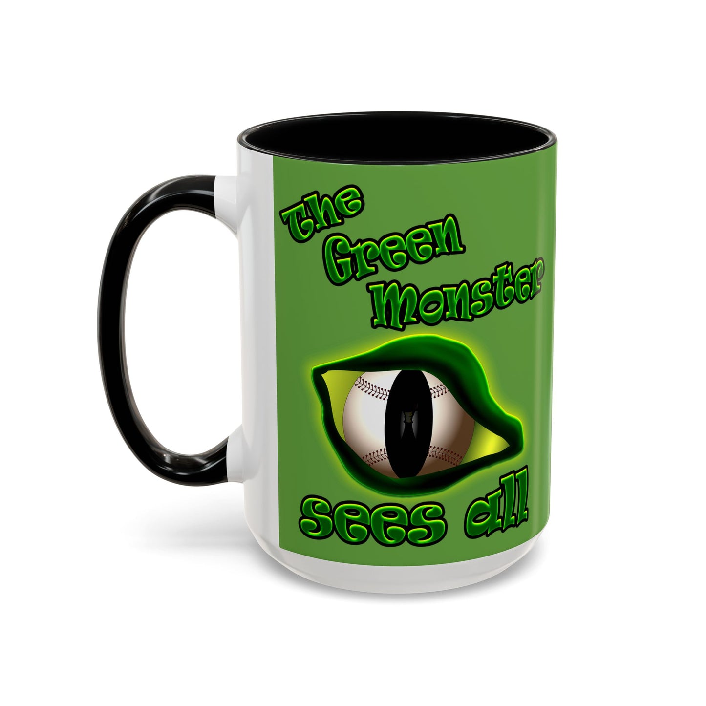green monster - Accent Mug (green)
