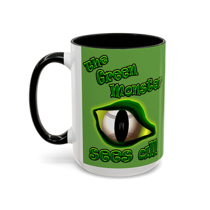 green monster - Accent Mug (green)