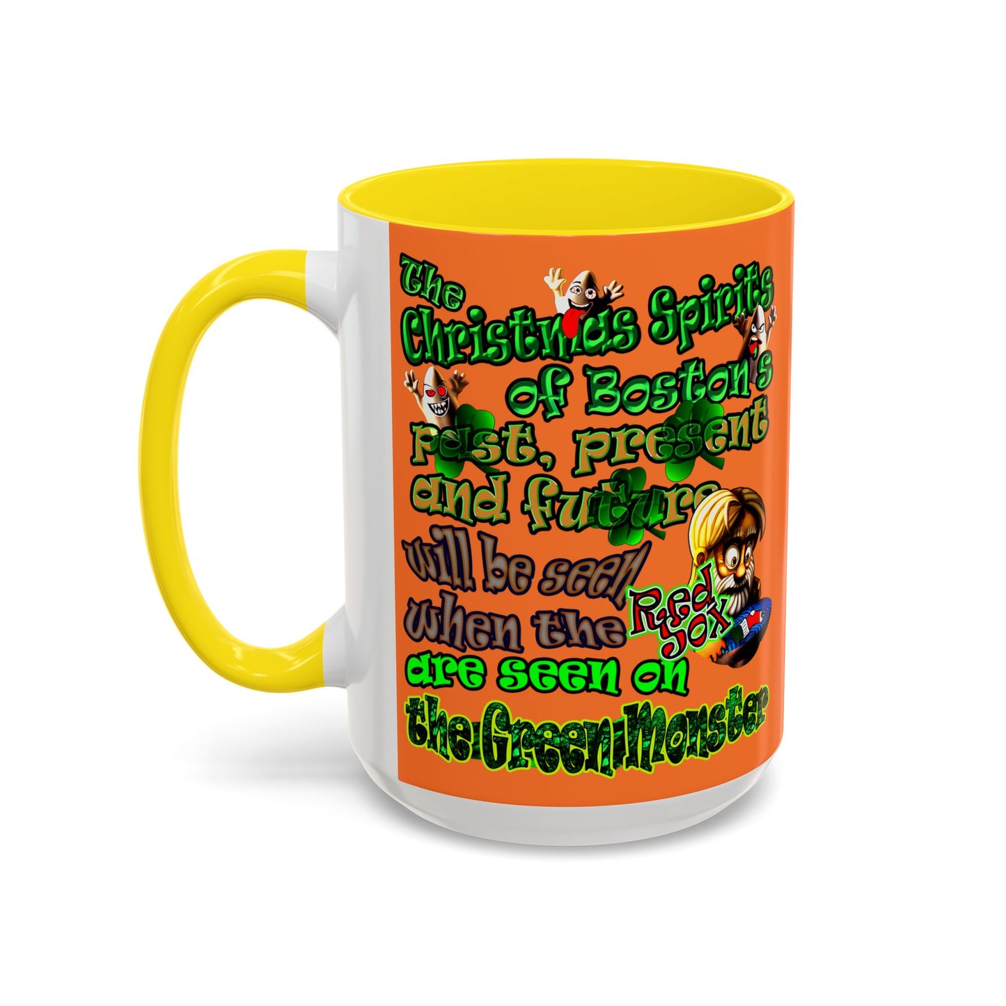 christmas spirits of boston - Accent Mug (crusta)