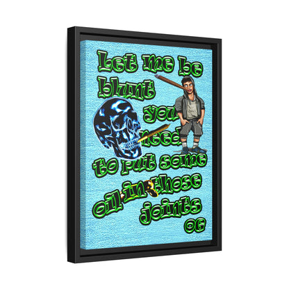 og - framed canvas art (faded blue)