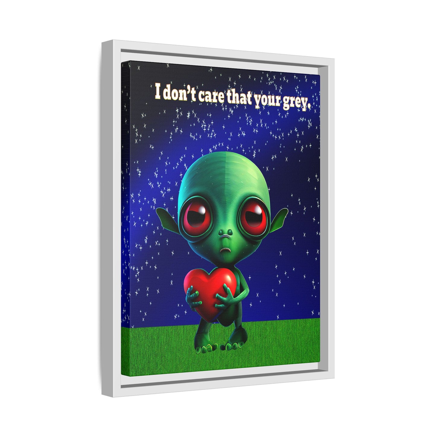 I don't care that your grey - framed canvas art ('snoops' background)