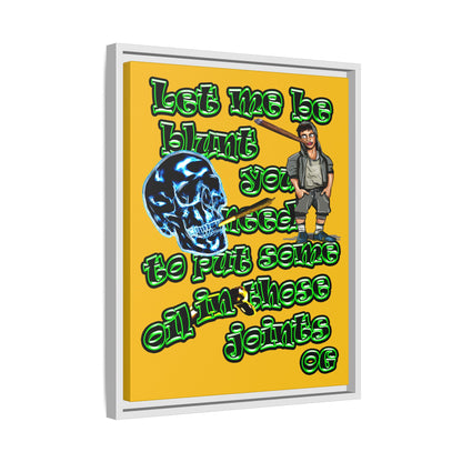 og - framed canvas art (yellow)