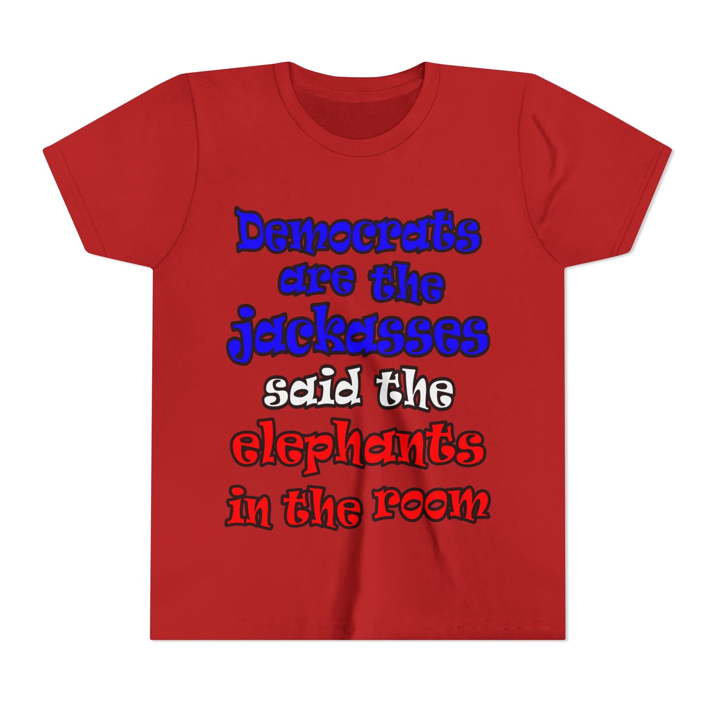 donkeys and elephants - Youth Short Sleeve Tee