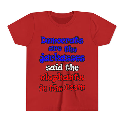 donkeys and elephants - Youth Short Sleeve Tee