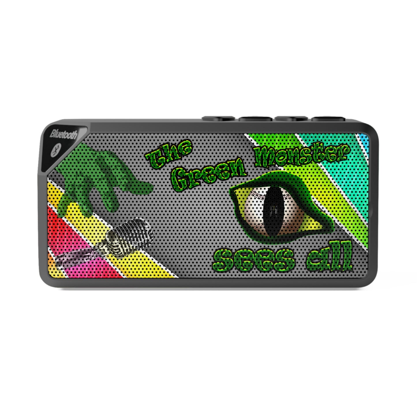 green monster - Jabba Bluetooth Speaker (rainbow split)