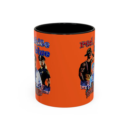 rw&b lives matter - Accent Mug (orange)