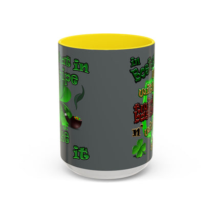 celtics logo - Accent Mug (dark grey)