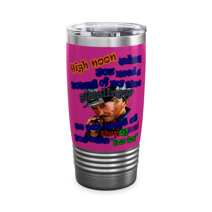 high noon - Ringneck Tumbler, 20oz (pink)