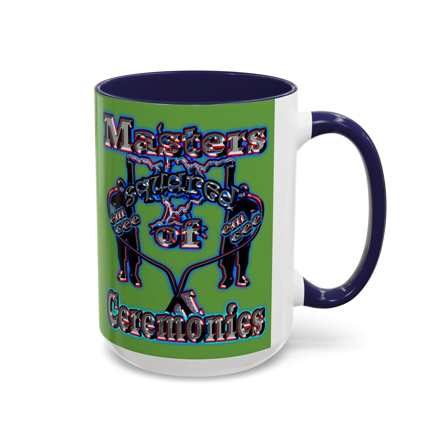 em cee squared - Accent Mug (green)