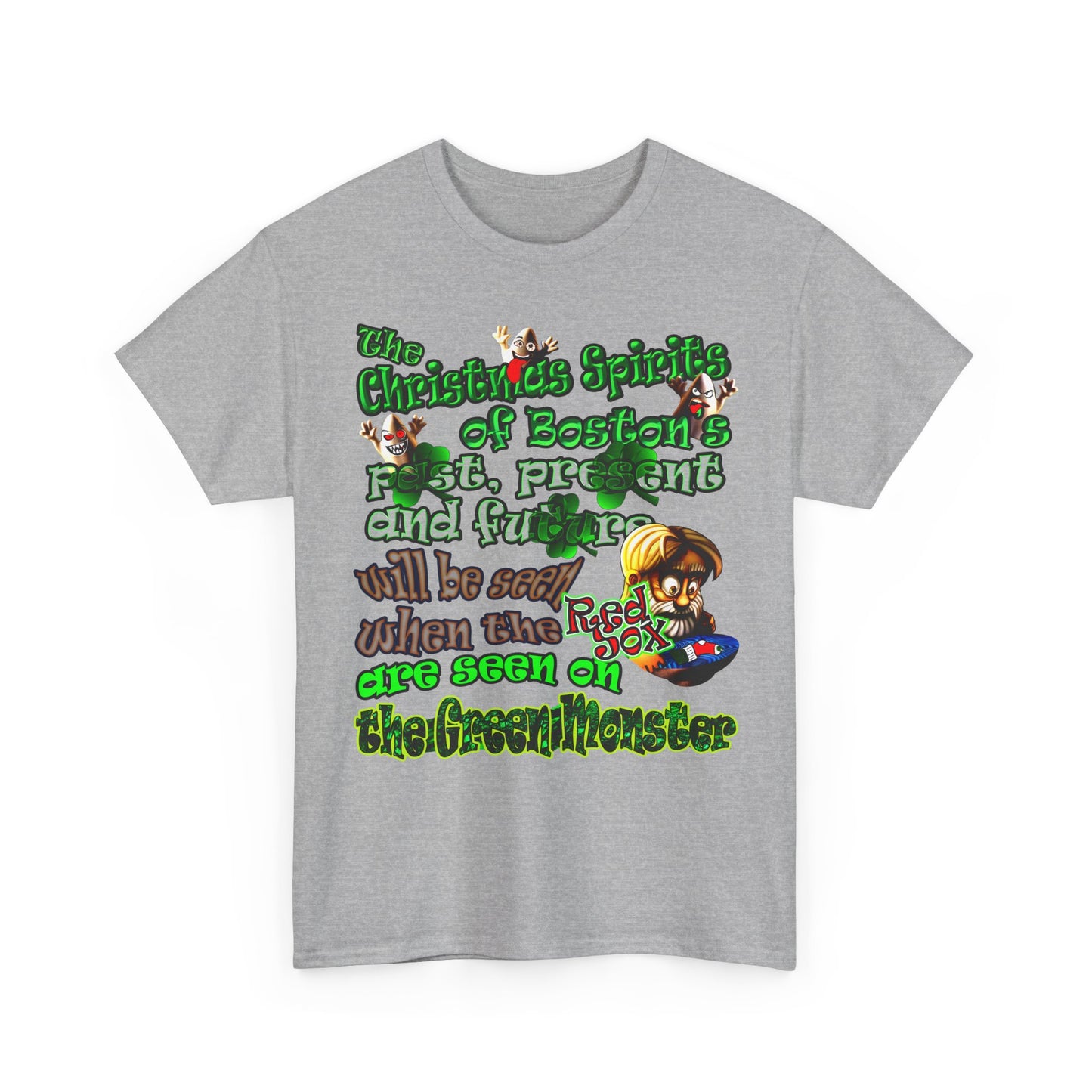 christmas spirits of boston - Unisex Heavy Cotton Tee