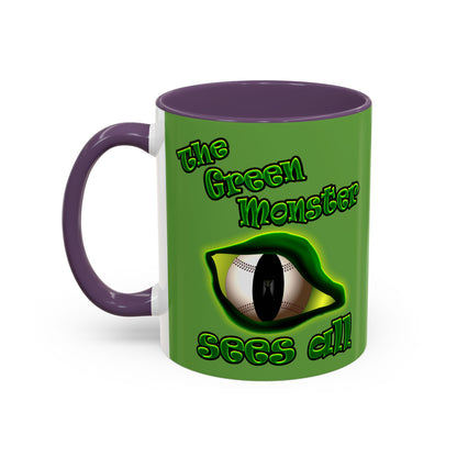 green monster - Accent Mug (green)