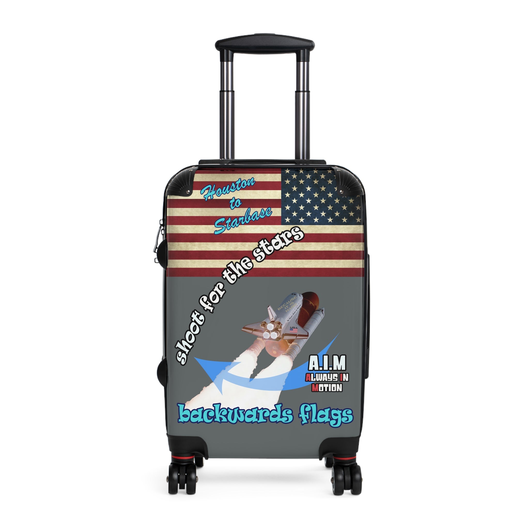 shoot for the stars - Suitcase (dark grey)