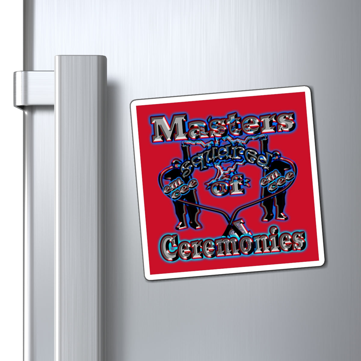 em cee squared - Magnets - (dark red)