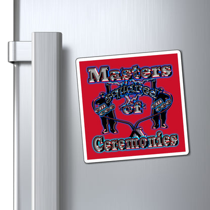 em cee squared - Magnets - (dark red)