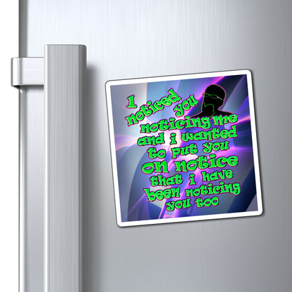 noticed you noticing - Magnets - (grey-pink wave)
